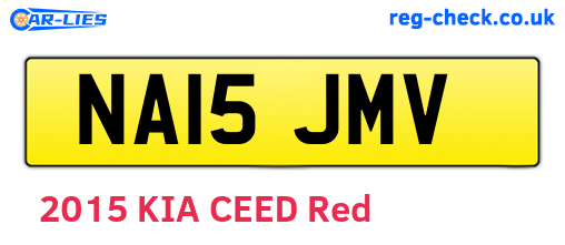 NA15JMV are the vehicle registration plates.