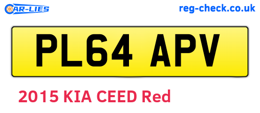 PL64APV are the vehicle registration plates.