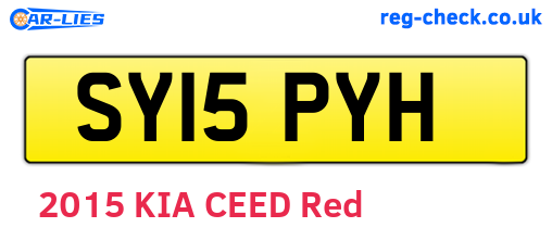 SY15PYH are the vehicle registration plates.