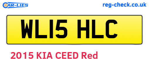 WL15HLC are the vehicle registration plates.