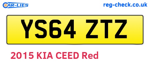 YS64ZTZ are the vehicle registration plates.