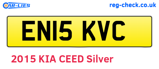 EN15KVC are the vehicle registration plates.