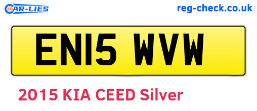 EN15WVW are the vehicle registration plates.
