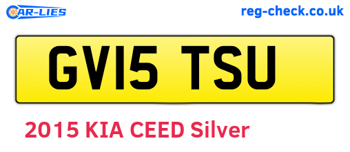 GV15TSU are the vehicle registration plates.