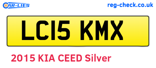 LC15KMX are the vehicle registration plates.