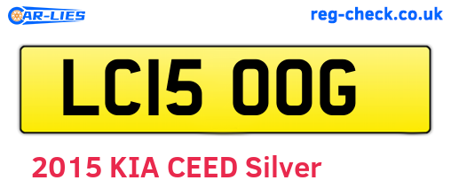 LC15OOG are the vehicle registration plates.