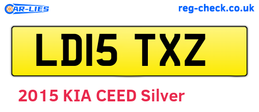 LD15TXZ are the vehicle registration plates.