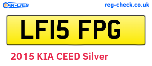 LF15FPG are the vehicle registration plates.