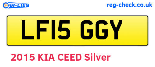 LF15GGY are the vehicle registration plates.