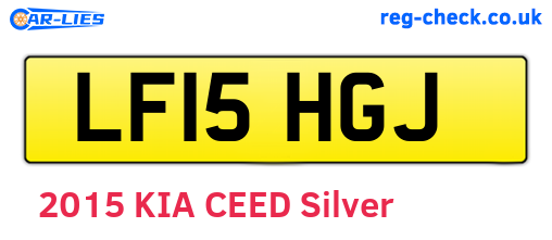 LF15HGJ are the vehicle registration plates.