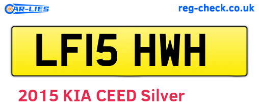 LF15HWH are the vehicle registration plates.