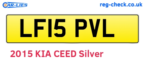 LF15PVL are the vehicle registration plates.