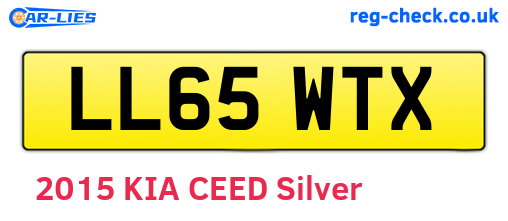 LL65WTX are the vehicle registration plates.
