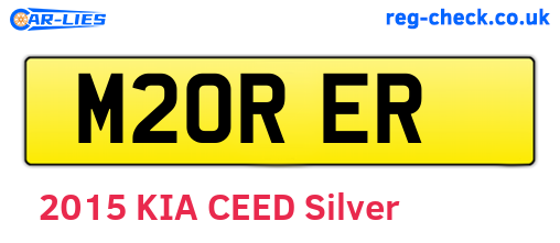 M20RER are the vehicle registration plates.