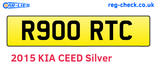 R900RTC are the vehicle registration plates.