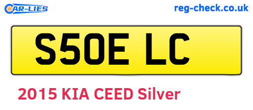 S50ELC are the vehicle registration plates.