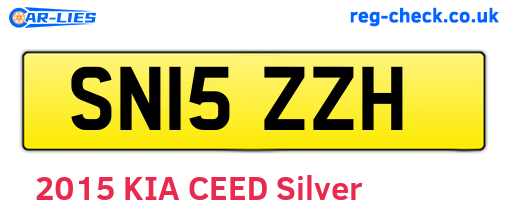 SN15ZZH are the vehicle registration plates.