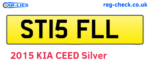 ST15FLL are the vehicle registration plates.