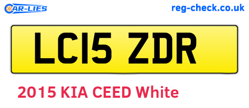 LC15ZDR are the vehicle registration plates.