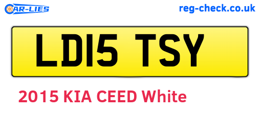 LD15TSY are the vehicle registration plates.
