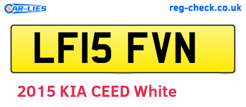 LF15FVN are the vehicle registration plates.