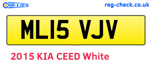 ML15VJV are the vehicle registration plates.
