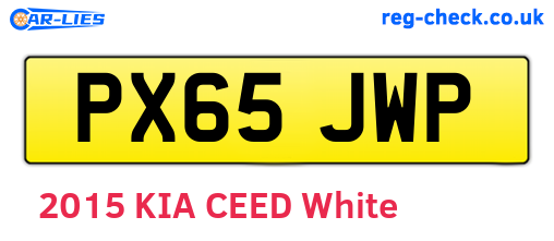 PX65JWP are the vehicle registration plates.