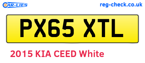PX65XTL are the vehicle registration plates.