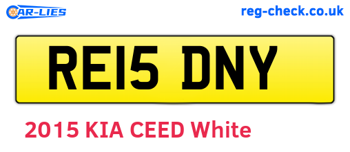 RE15DNY are the vehicle registration plates.