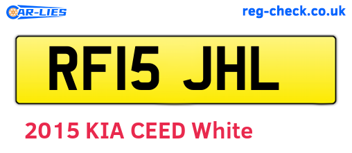RF15JHL are the vehicle registration plates.