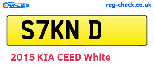 S7KND are the vehicle registration plates.