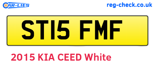ST15FMF are the vehicle registration plates.