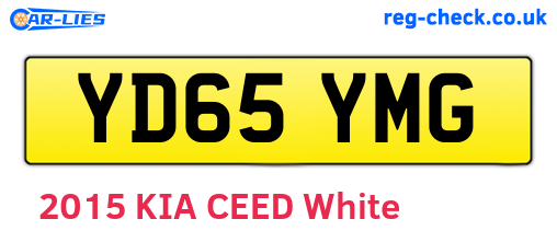 YD65YMG are the vehicle registration plates.