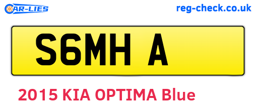 S6MHA are the vehicle registration plates.