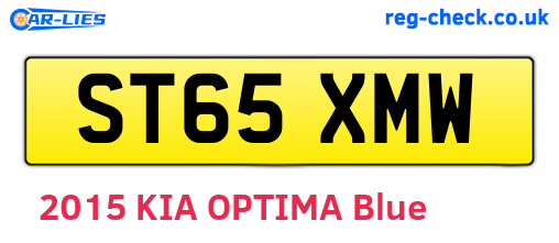 ST65XMW are the vehicle registration plates.