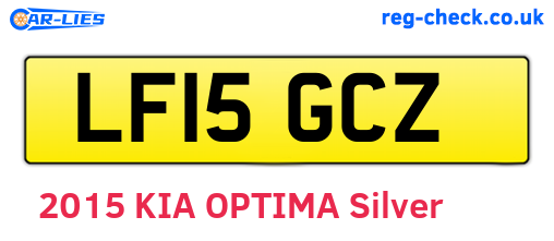 LF15GCZ are the vehicle registration plates.
