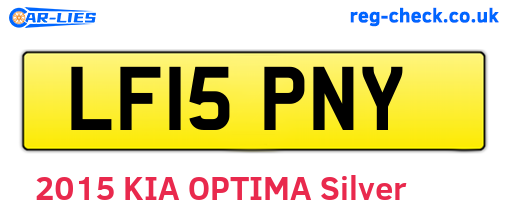 LF15PNY are the vehicle registration plates.