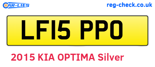 LF15PPO are the vehicle registration plates.