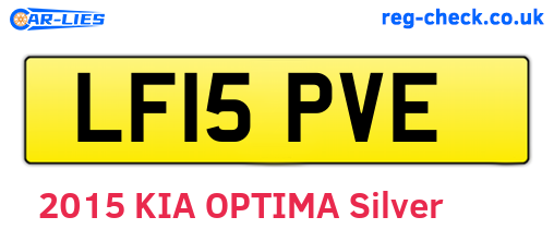 LF15PVE are the vehicle registration plates.