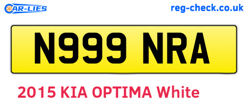 N999NRA are the vehicle registration plates.