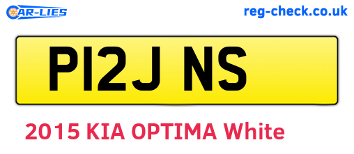 P12JNS are the vehicle registration plates.