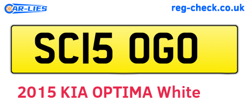 SC15OGO are the vehicle registration plates.