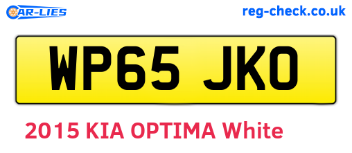WP65JKO are the vehicle registration plates.