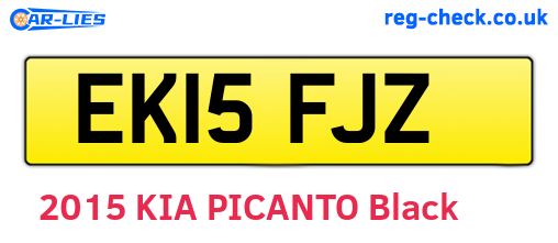 EK15FJZ are the vehicle registration plates.