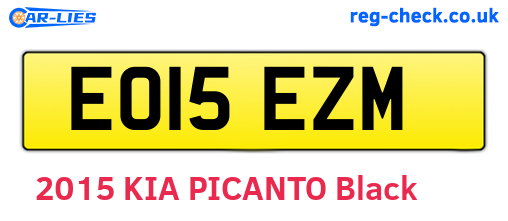 EO15EZM are the vehicle registration plates.