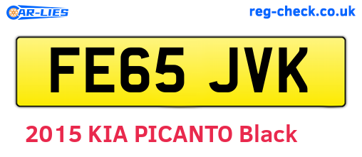 FE65JVK are the vehicle registration plates.