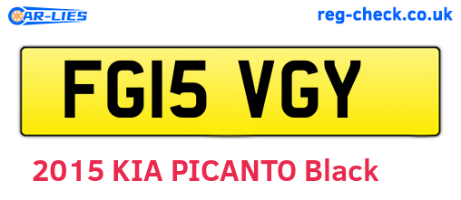 FG15VGY are the vehicle registration plates.