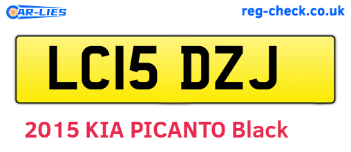 LC15DZJ are the vehicle registration plates.