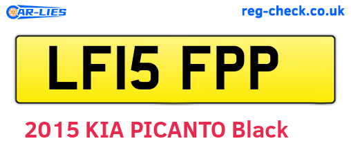 LF15FPP are the vehicle registration plates.