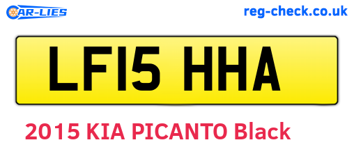 LF15HHA are the vehicle registration plates.